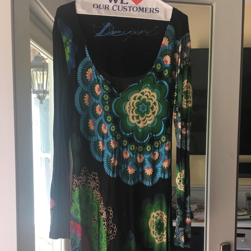Desigual Bohemian long sleeved dress
